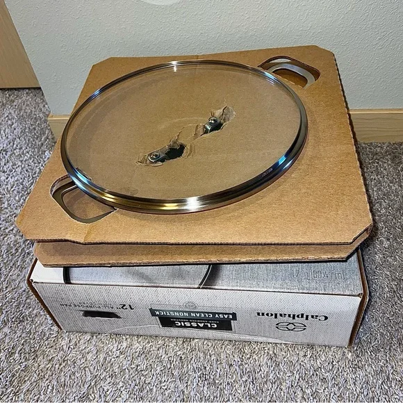 Calphalon Classic Hard-Anodized Nonstick 12” All Purpose Pan w/ Cover LIKE NEW - Picture 5 of 15